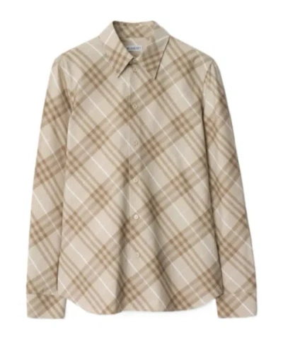 BURBERRY SLIM FIT CHECK COTTON SHIRT