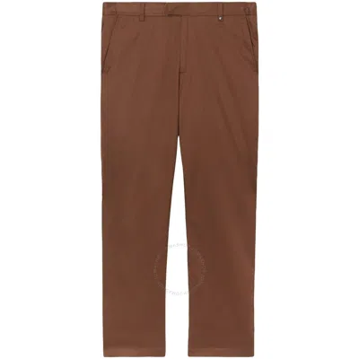 Burberry Slim Fit Chino Trousers In Brown