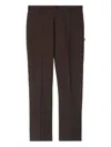Burberry Slim Fit Cotton Chino Trousers Clothing In Brown