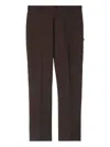 Burberry Slim Fit Cotton Chino Trousers Clothing In Brown