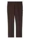 Burberry Slim Fit Cotton Chino Trousers Clothing In Brown