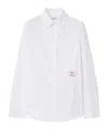 Burberry Slim Fit Cotton Poplin Shirt In White
