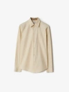 Burberry Slim Fit Cotton Shirt In Nutmeg