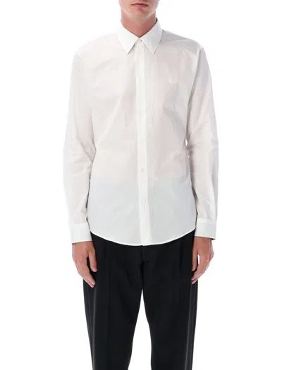 Burberry Slim Fit Cotton Shirt In White