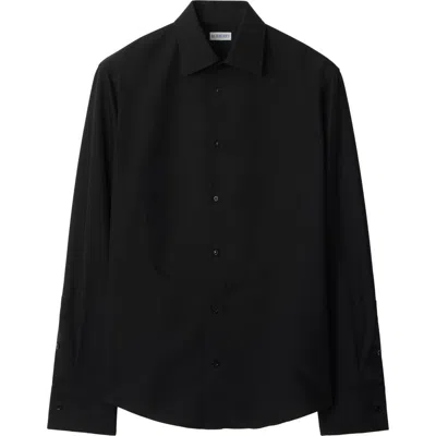 BURBERRY BURBERRY SLIM FIT COTTON SILK TUXEDO SHIRT