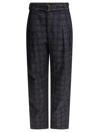 BURBERRY BURBERRY SLIM FIT PANTS WITH BELT