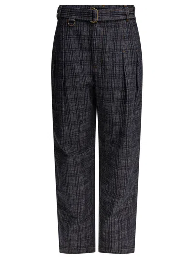 BURBERRY BURBERRY SLIM FIT PANTS WITH BELT