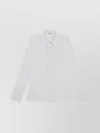 Burberry Slim Fit Shirt Featuring Pointed Collar In White