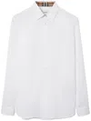 Burberry Long-sleeved Button-up Cotton Shirt In White