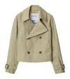 Burberry Slim Trench Jacket In Green