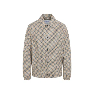 BURBERRY BURBERRY SLINDON CHECK JACKET MEN