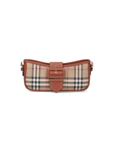 Burberry Sling Shoulder Bag In Brown