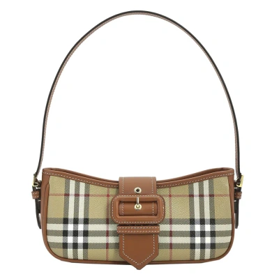 Burberry Sling Vintage Check Shoulder Bag In Vntg Chk/briar Brown