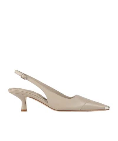 Burberry Slingback Pumps In Neutral