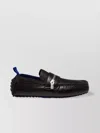 Burberry Slip-ons With Metal Hardware Detail In Black