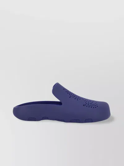 Burberry Slip-ons With Perforated Design & Textured Sole