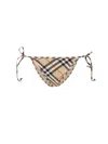 Burberry Archivio Check Brief Swimsuit In Sand Ip Check