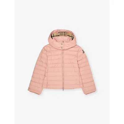 Burberry Kids' Slipper Pink Cecilia Shell-down Puffer Jacket 3-