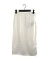 Burberry Slit Skirt In White