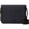 Burberry Alfred Check-print Messenger Bag In Navy