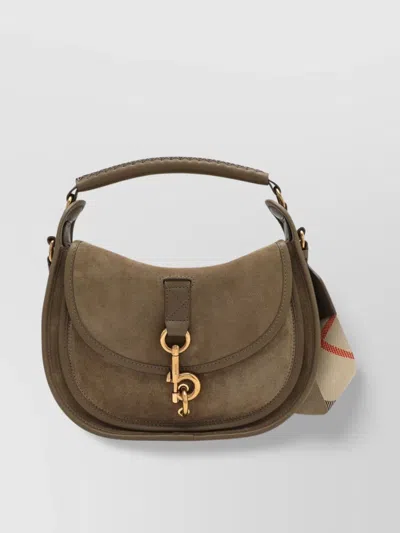 Burberry Small B Clip Messenger Bag