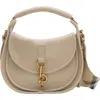 Burberry Small B Clip Messenger Bag In Neutral