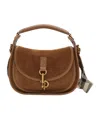Burberry Small B Clip Messenger Bag In Brown