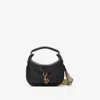 Burberry Womens Small B Clip Leather Messenger Bag Black In Black