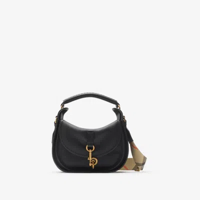 Burberry Small B Clip Messenger Bag In Black