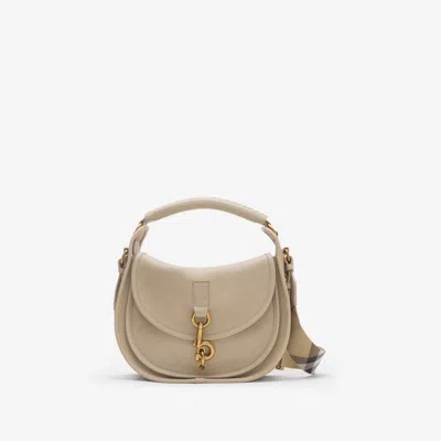 Burberry Small B Clip Messenger Bag In Brown