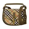Burberry Small Handbag With Adjustable Strap And Check Pattern In Brown