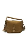 Burberry Medium B Clip Messenger Bag In Brown