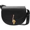Burberry Small Bridle Logo Leather Crossbody Bag In Black