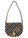 Burberry Brush Brown Bridle Small Shoulder Bag In Multi
