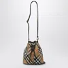 Burberry Medium Bucket Bag With Check Pattern