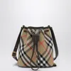 Burberry Small Bucket With Shoulder Strap Check Women
