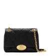 Burberry Small Strand Quilted Leather Shoulder Bag In Black