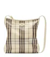 Burberry Small Canvas Highlands Shoulder Bag In Neutral