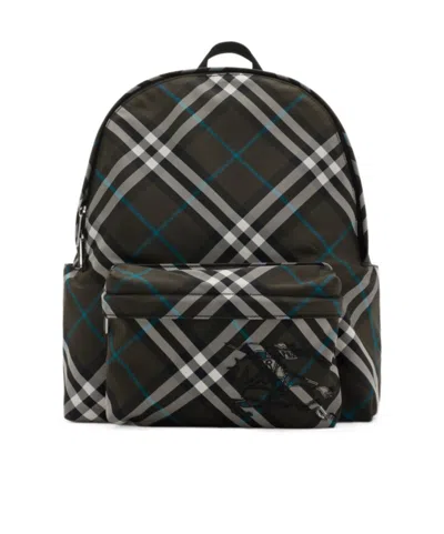 Burberry Vintage Check Backpack In Green