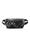 Burberry Small Check Pattern Belt Bag In Snug