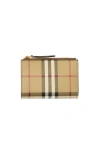 Burberry Small Check Bifold Wallet In Brown