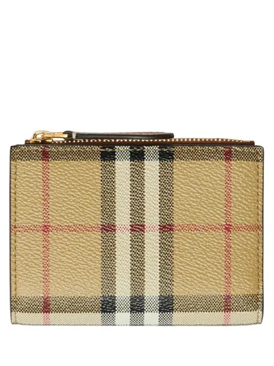 Burberry Small Check Book-shaped Wallet