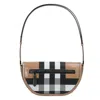 Burberry Olympia Small Leather Shoulder Bag In Black