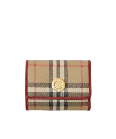 BURBERRY BURBERRY SMALL CHECK FOLDING WALLET