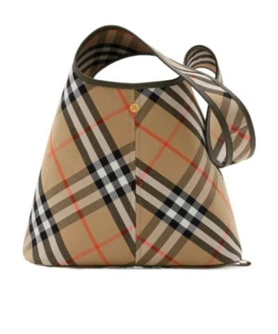 BURBERRY BURBERRY CHECK PRINTED HOBO BAG