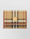 Burberry Book Wallet In Faux Leather In Multi