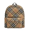 Burberry Men's "check" Backpack In Multicolor