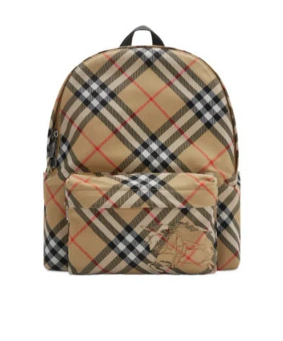 Burberry Small Check-print Backpack In Multicolor