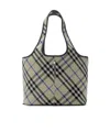 Burberry Small Check Tote. Bag In Lichen Color