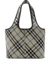 Burberry Small Check Tote. Bag In Neutrals